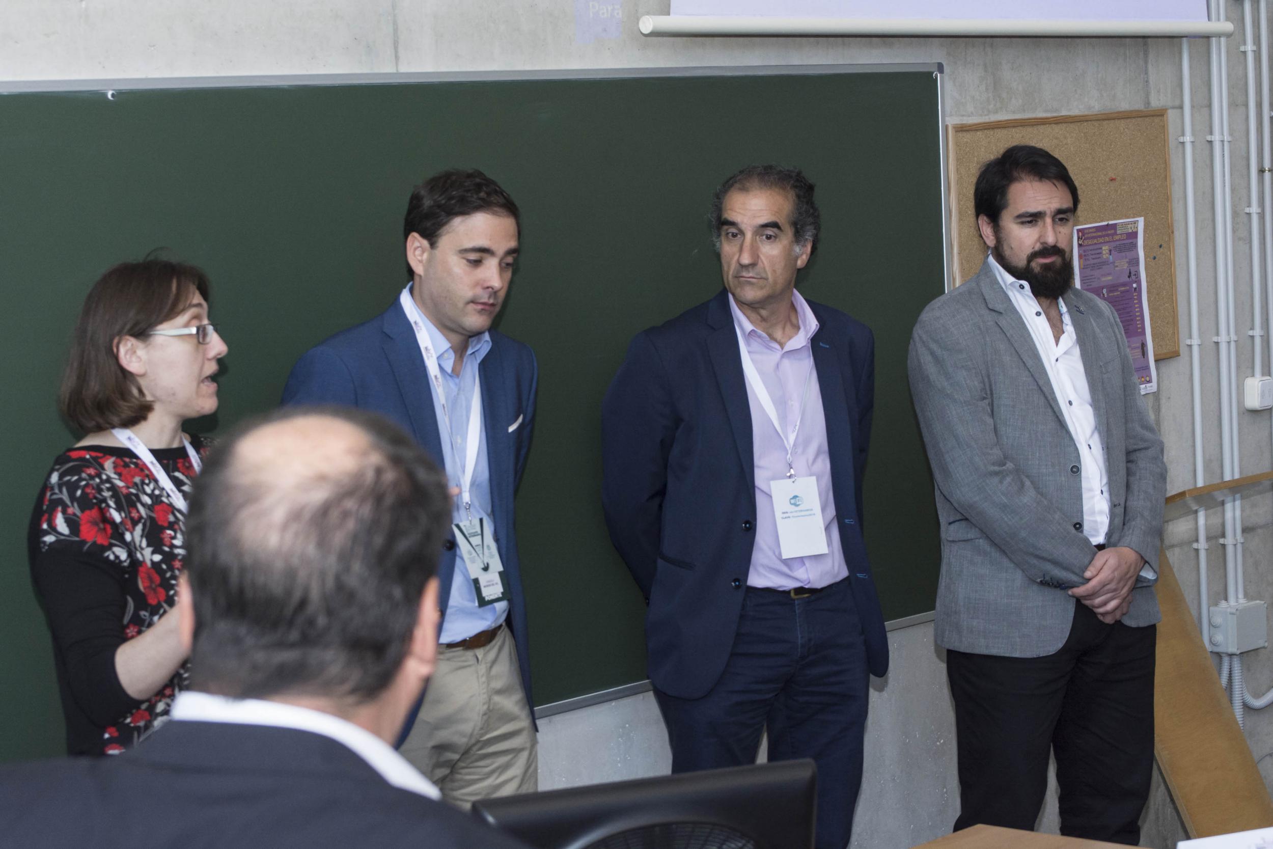 Delia Saleno, Gonzalo Moreno, Manuel Lázaro e Ignacio Mérida.