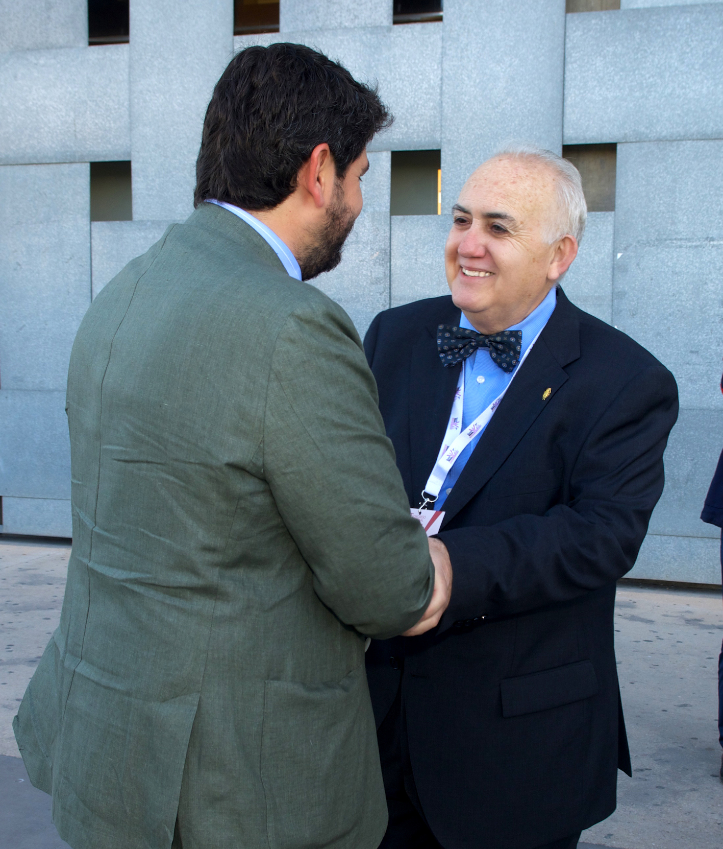 Fulgencio Fernández recibe al Presidente de la Región de Murcia