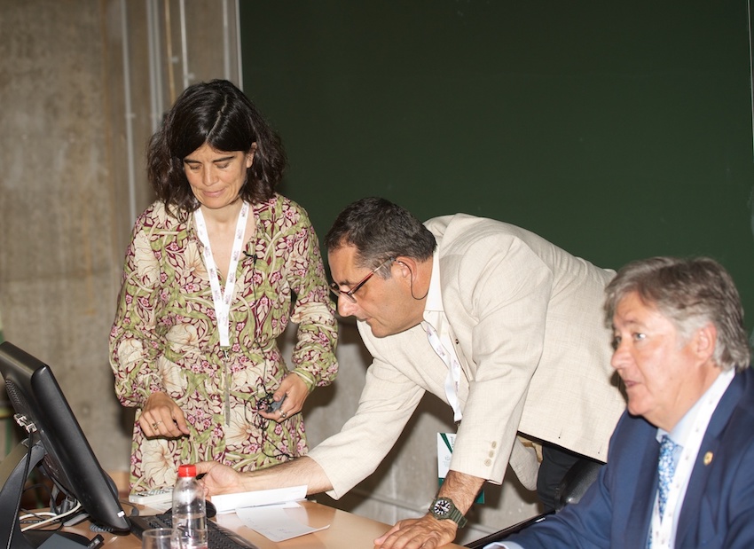 Elena Beltrán, Francisco Gomariz y Luis Alberto García Alía.