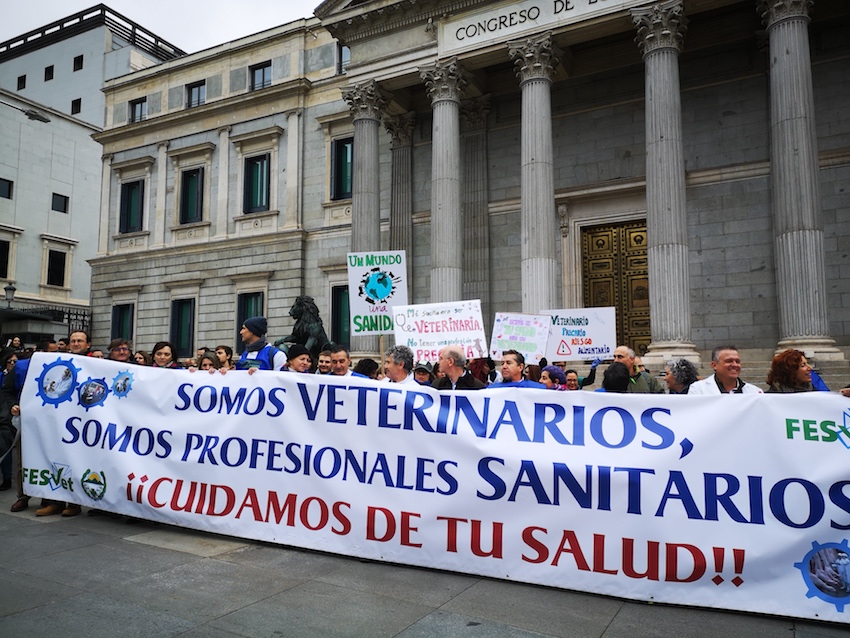 Manifestación veterinaria en Madrid