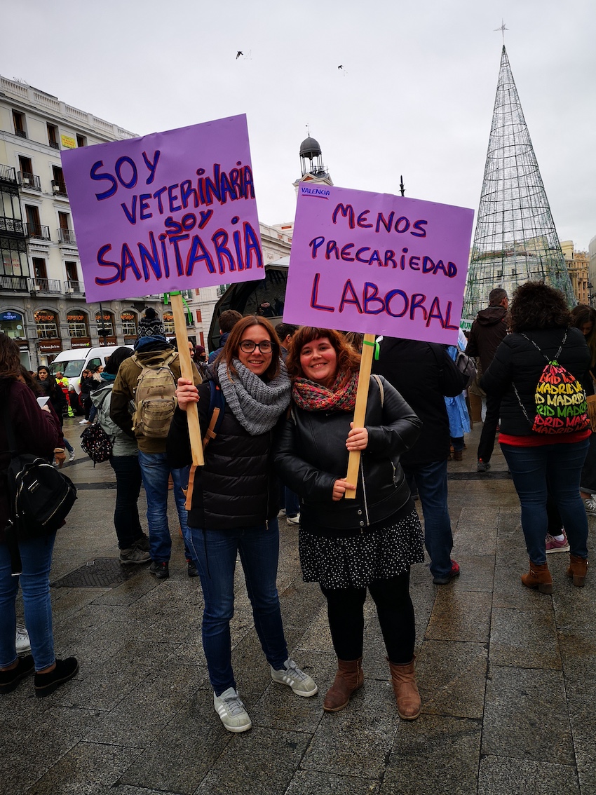 Manifestación veterinaria en Madrid