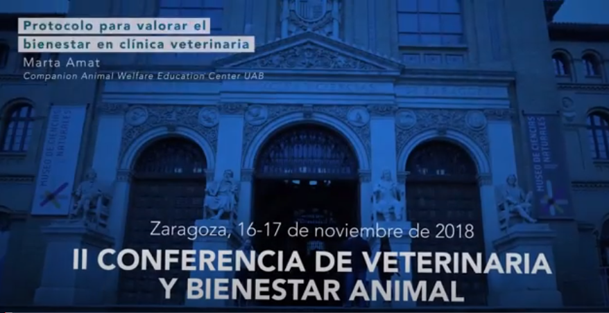 MARTA AMAT. Programa de asesoramiento y certificación de Clínicas Veterinarias en aspectos de Bienestar Animal