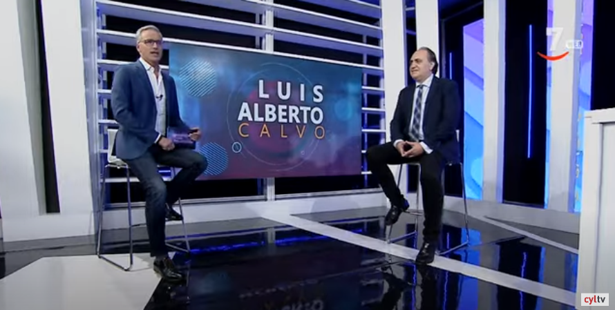 Luis Alberto Calvo, en el programa ‘Cuestión de prioridades’ de Castilla y León Televisión