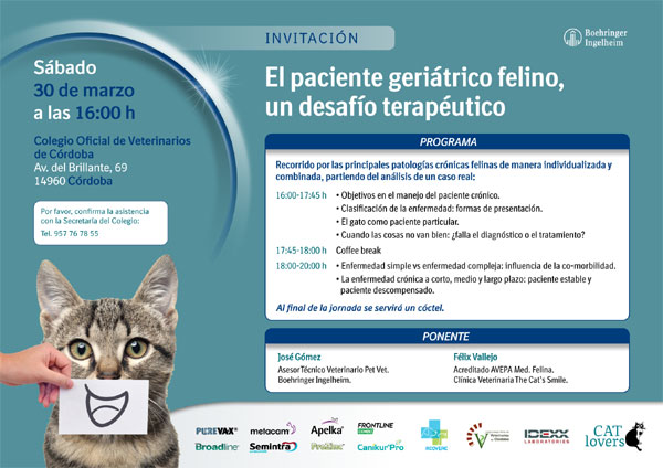 Curso sobre  “El paciente geriátrico felino, un desafío terapéutico”