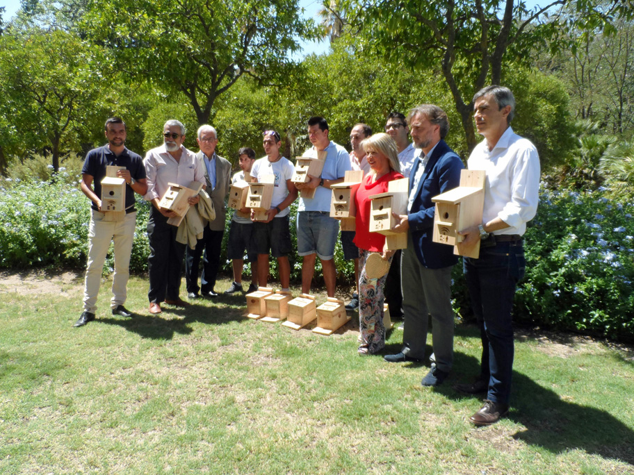 Cajas nido para aumentar las poblaciones insectívoras