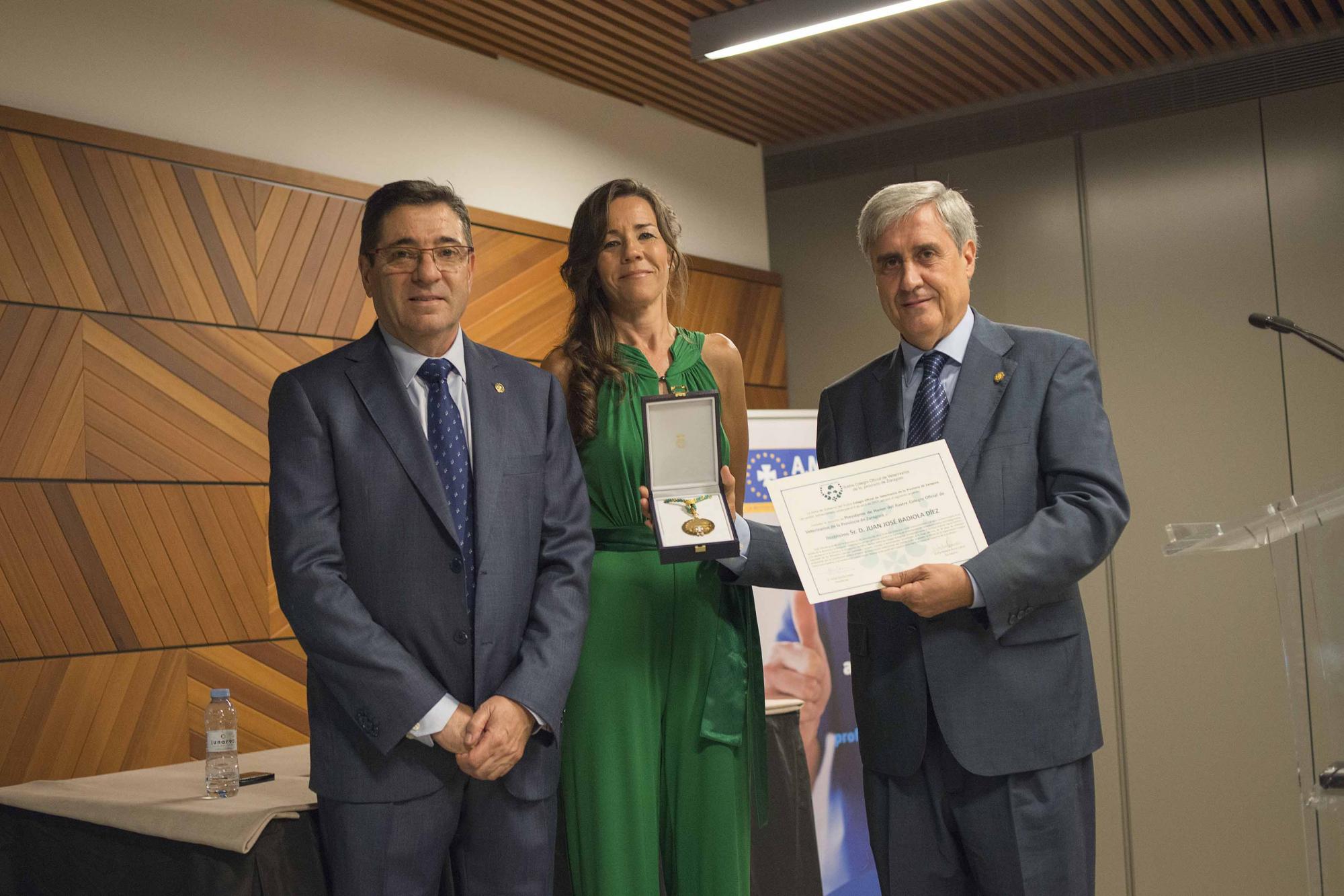 Juan José Badiola, Presidente de Honor de los veterinarios zaragozanos