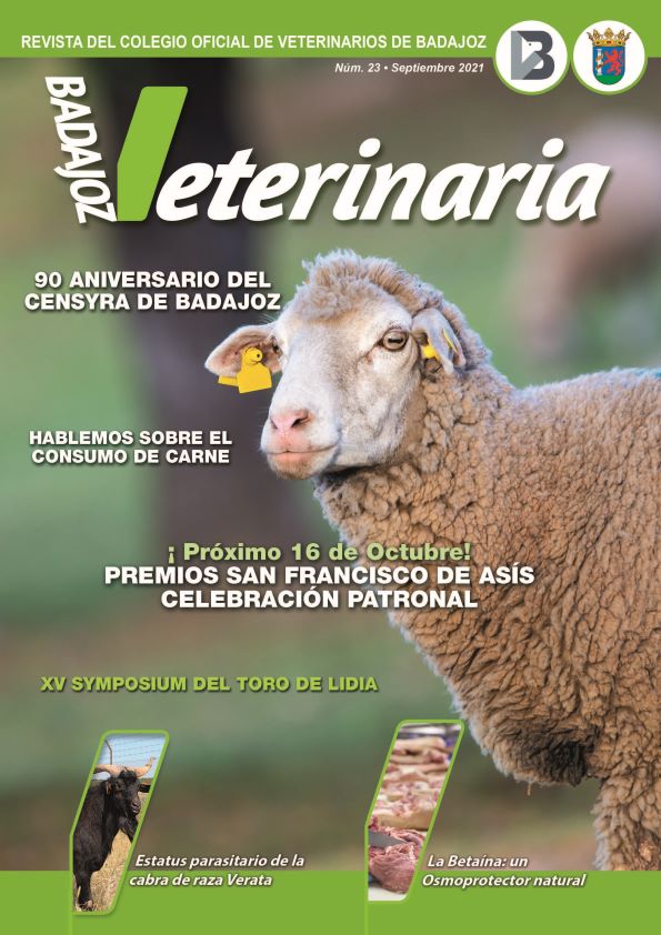 Publicado el número 23 de la revista Badajoz Veterinaria, que edita el Colegio de esta provincia
