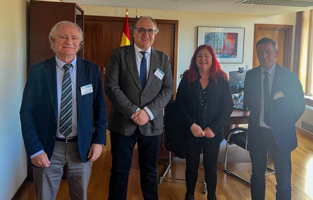 Rufino Rivero, Luis Alberto Calvo, Celia Gómez y Rufino Álamo