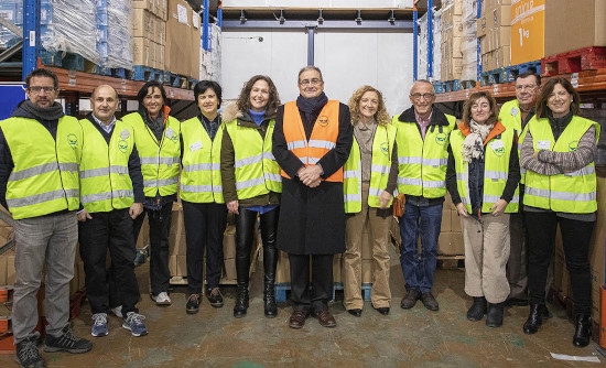 La campaña navideña del Colvema logra más de 5.000 kilogramos de alimentos donados al Banco de Alimentos 
