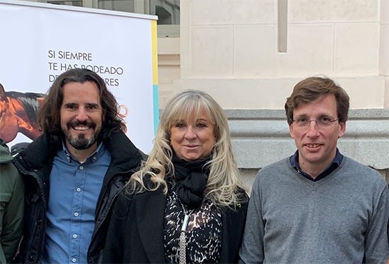 Pablo Mantilla, Ana Pérez Fuentes y el alcalde de Madrid