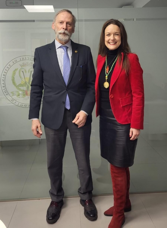 El presidente del Consejo autonómico, Luciano Díez, y Elena Laguno