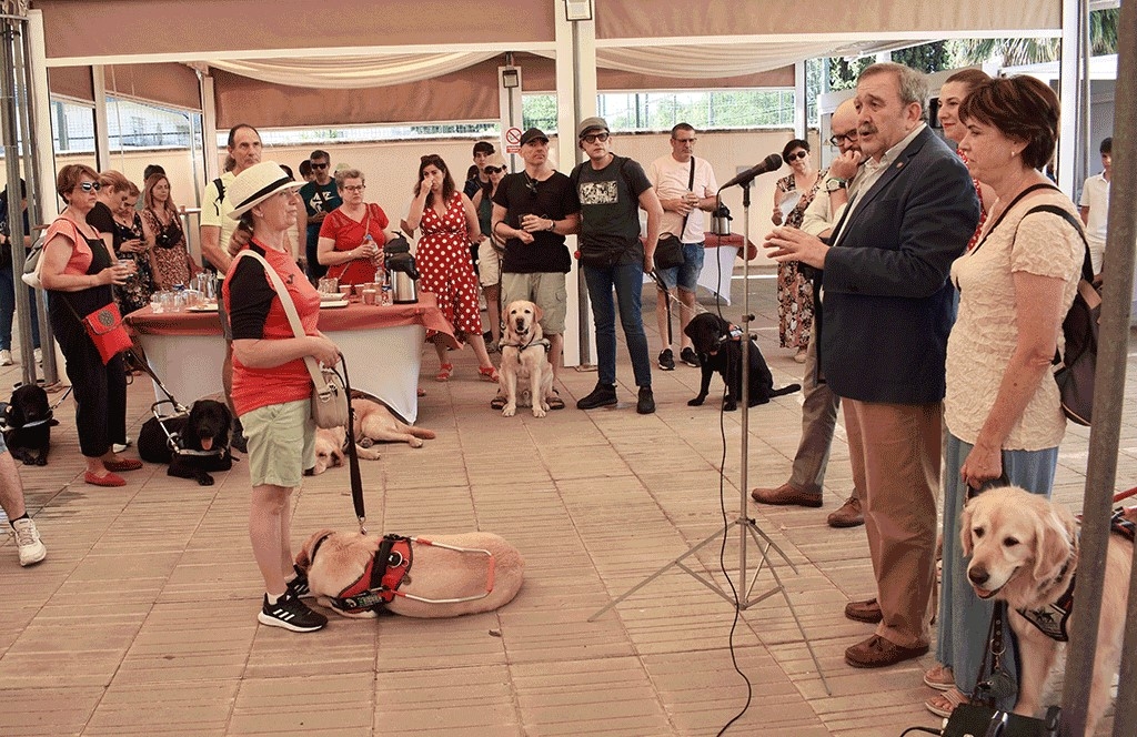 Encuentro entre los veterinarios de Córdoba y los usuarios de perros guía de Andalucía