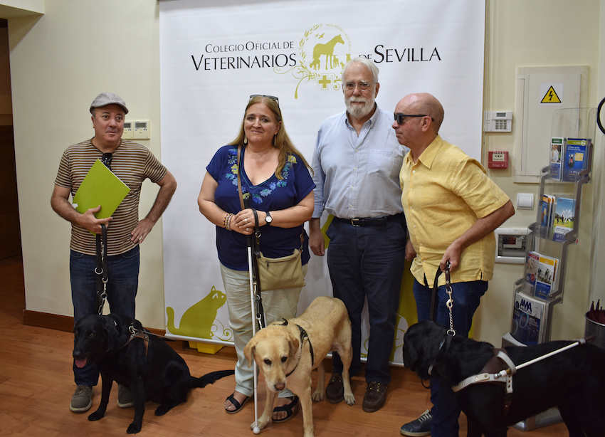 El Colegio de Sevilla firma un acuerdo de colaboración con la Asociación de Usuarios de Perros Guía de Andalucía (AUPGA)