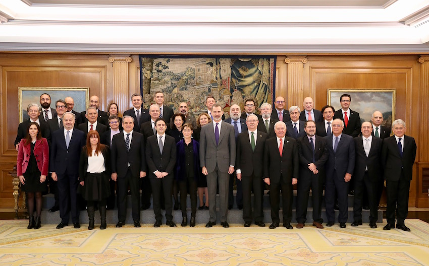 Su Majestad el Rey recibe a Unión Profesional con motivo del 40 Aniversario de la Constitución