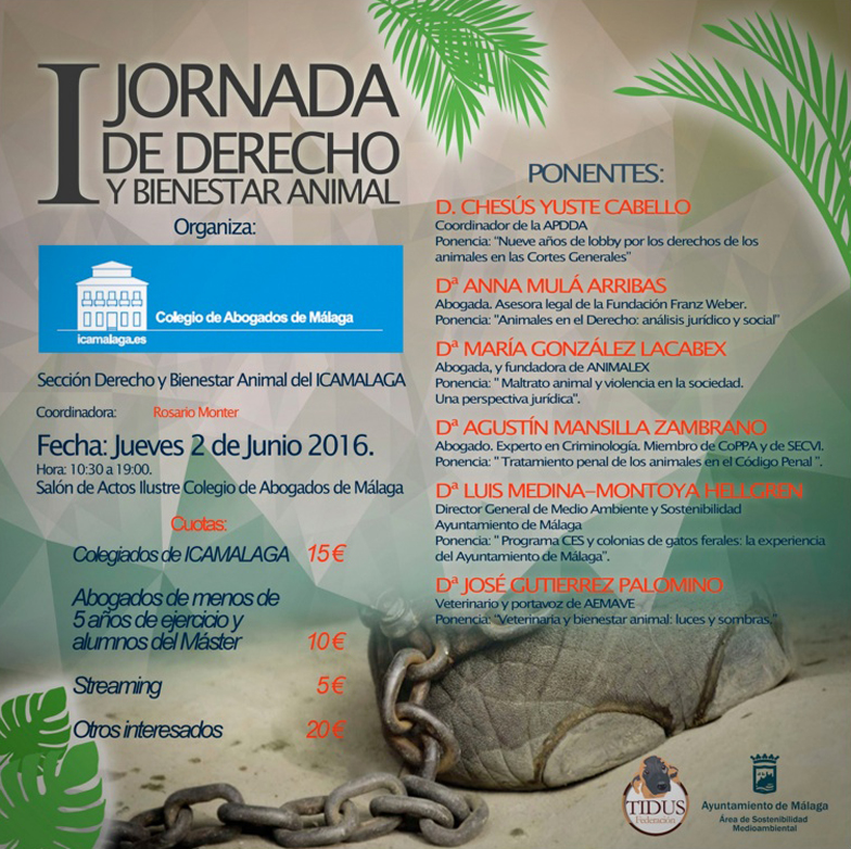 Primera Jornada de Derecho y Bienestar Animal
