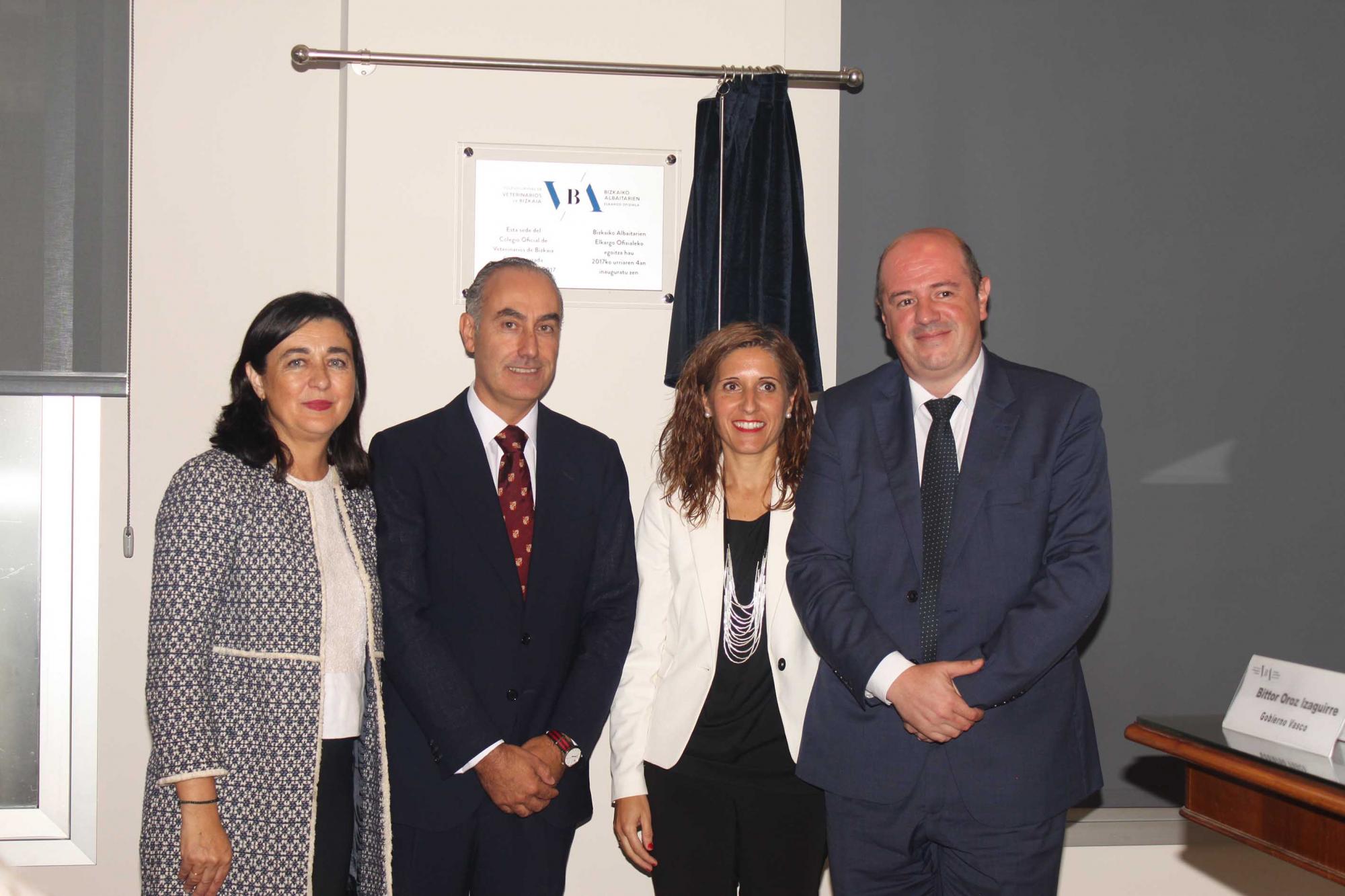 Inaugurada la nueva sede del Colegio vizcaíno y del Consejo Vasco de Colegios Veterinarios