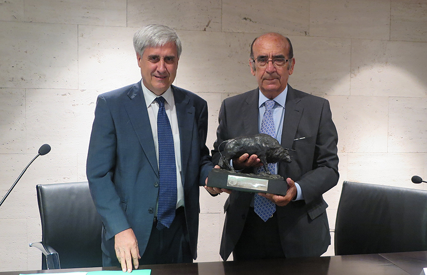 El ganadero Adolfo Martín Andrés recogió el XXXI Trofeo Taurino del Consejo General de Veterinarios