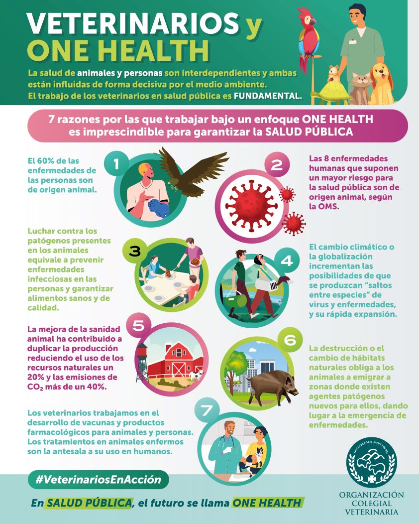 La OCV insiste en que “es imposible garantizar la salud pública sin tener en cuenta la sanidad animal y el medio ambiente”