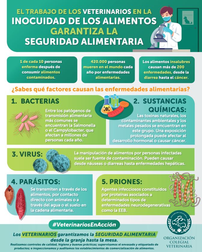 El trabajo de los veterinarios, decisivo para garantizar la inocuidad y seguridad de los alimentos