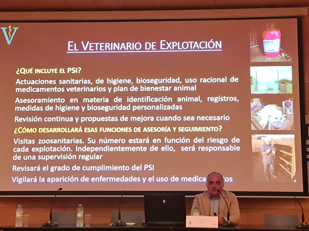 Miguel Ángel García Rodríguez disertó sobre el veterinario de explotación