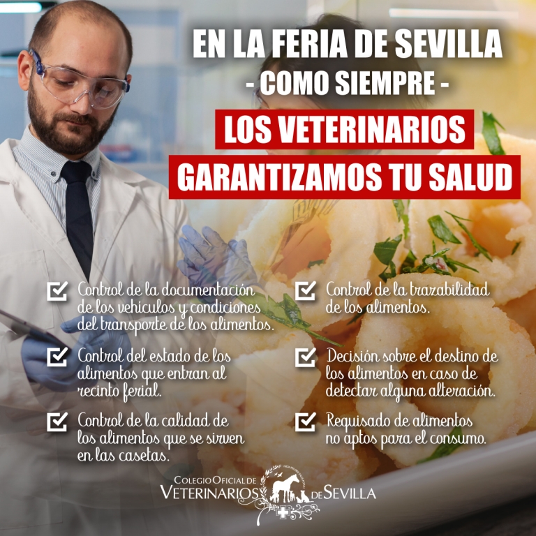 Una campaña de Colegio de Sevilla resalta el papel de los veterinarios en la protección de la salud durante la Feria de Abril