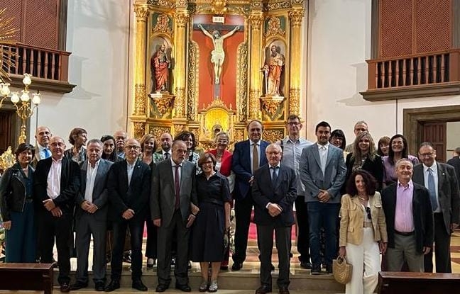 Luis Alberto Calvo acompañó a los veterinarios de Teruel en la celebración de San Francisco de Asís