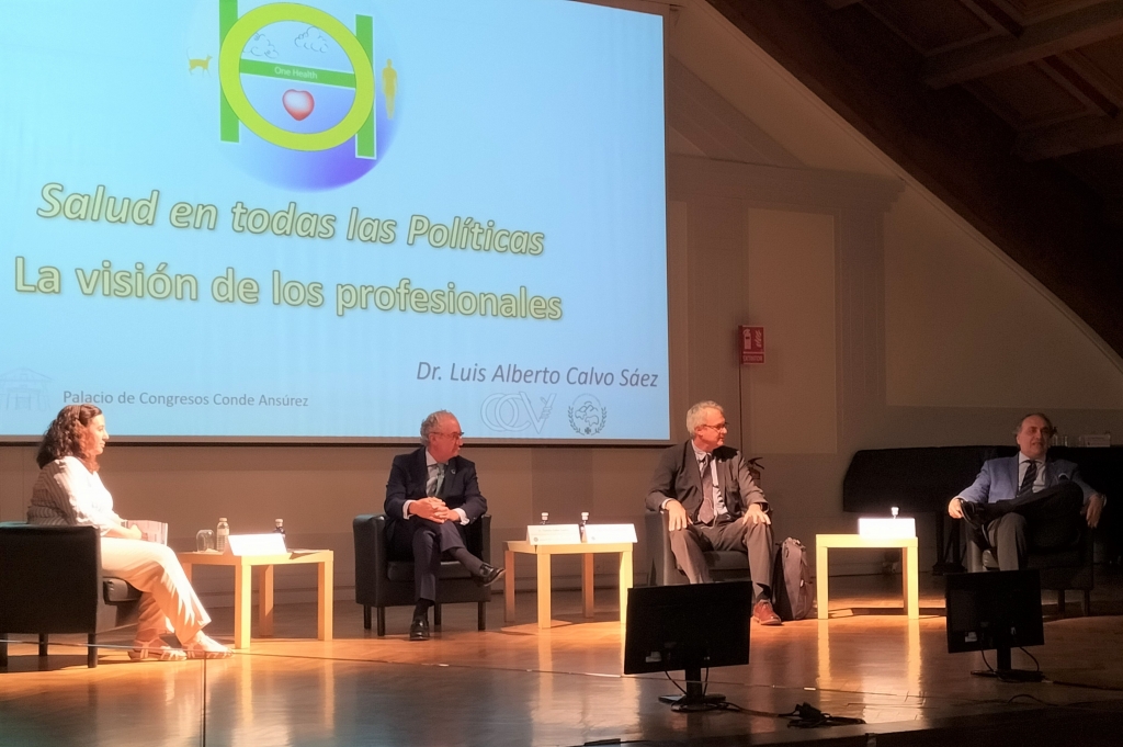 Sonia Tamames, Tomás Cobo, Eduardo Rojas y Luis Alberto Calvo, en la mesa redonda