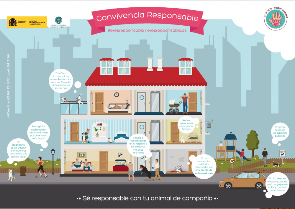 CAMPAÑA TENENCIA RESPONSABLE / POSTER CONVIVENCIA